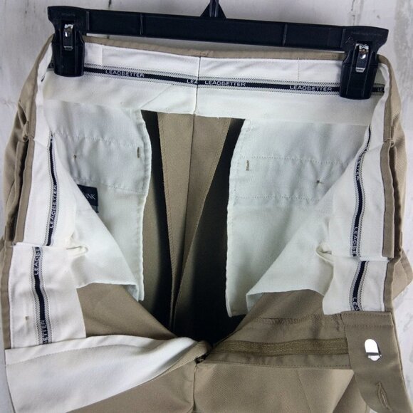 Jos A Bank Leadbetter Golf Tailored Fit Expandable Waist Tan Dress Pants 32x32FF - Picture 11 of 11
